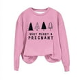 thumbnail image 2 of EGNMCR Chandails en Molleton à Capuche pour Femmes, Chandails en Molleton pour Femmes, Chandail à Capuchon Décontracté à Manches Longues Col Rond Imprimé de Noël Lettres Ample Mode Chandail en Molleton Blouse pour Femmes, 2 of 4