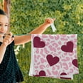 thumbnail image 6 of SKYSONIC 2 Pack Watercolor Hearts Pink Leopard Hand Towels, Valentine Kitchen Towel Ultra Soft and Absorbent,Decorative Fingertip Face Towel for Bathroom Hotel, 28.3"x14.4", 6 of 6