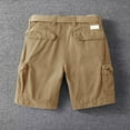 thumbnail image 4 of Ramiter Men Cargo Shorts Men's Cargo Shorts Casual Twill Elastic Shorts with Pockets Khaki,33, 4 of 4