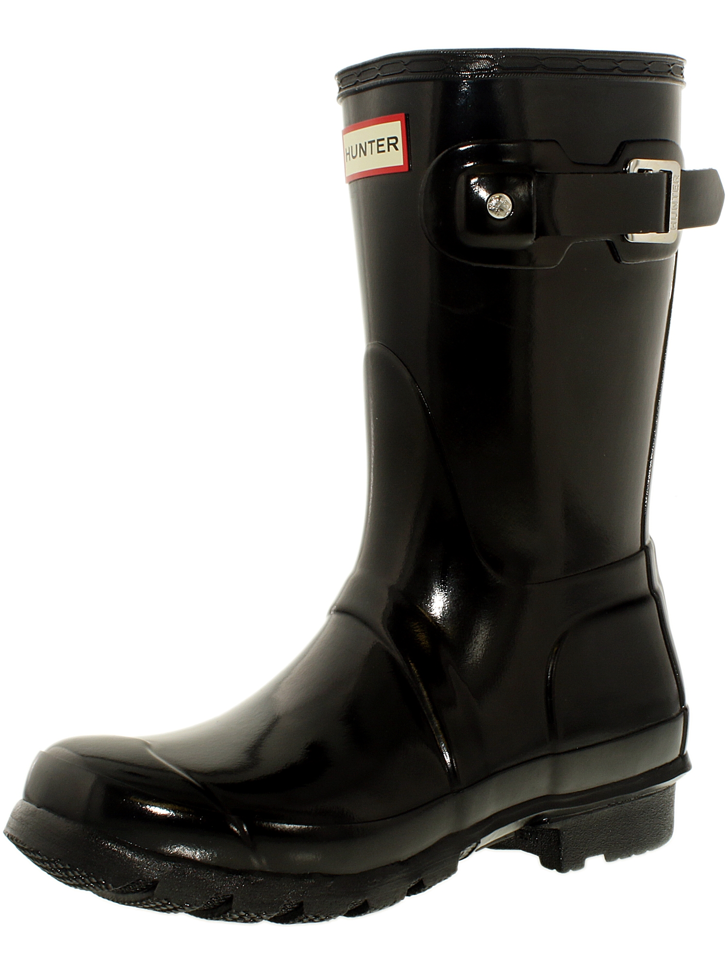 Black mid calf rain boots Clearance