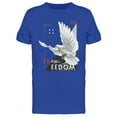 thumbnail image 1 of Smartprints Mens Graphic Tee - Freedom With Flying Dove - Regular Fit 100% Cotton, 1 of 2