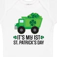 thumbnail image 4 of Inktastic 1st St Patricks Day Construction Truck Shamrocks Boys Baby Bodysuit, 4 of 5