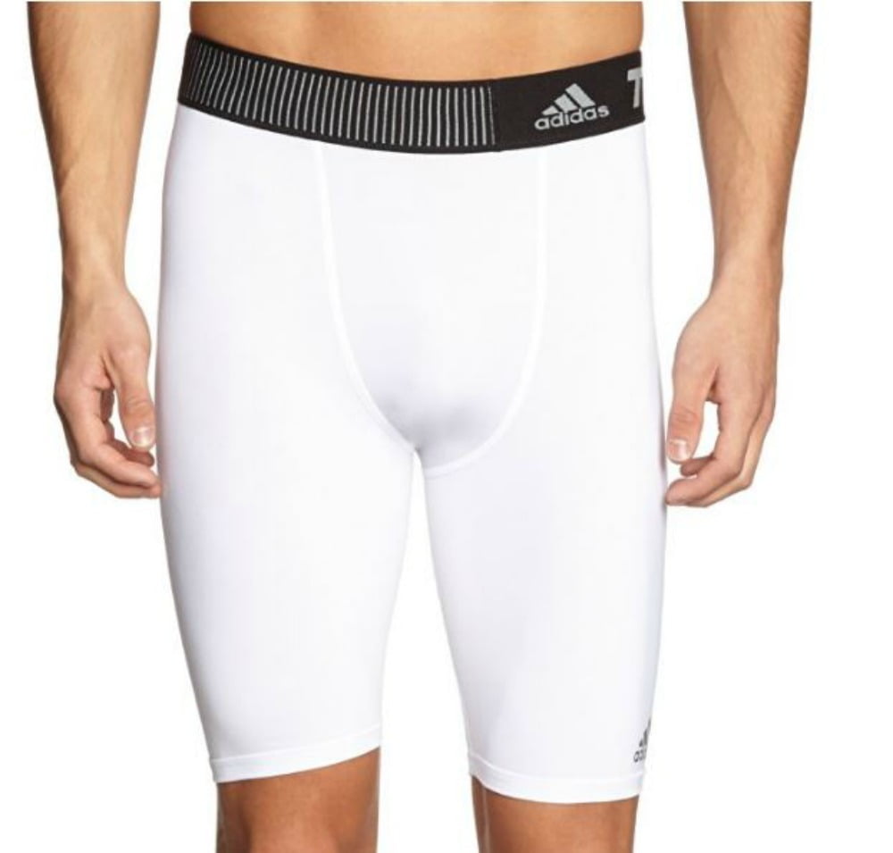 adidas white compression shorts