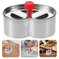 WHAMVOX Cookie Cutter Dessert Baking Mold Press 3-hole Cookie Mold Kitchen Baking Supply