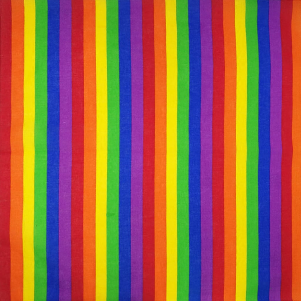 Multicolore Rainbow Stripe Bandana-Gay Pride LGBT Festivals Etc-Neuf 