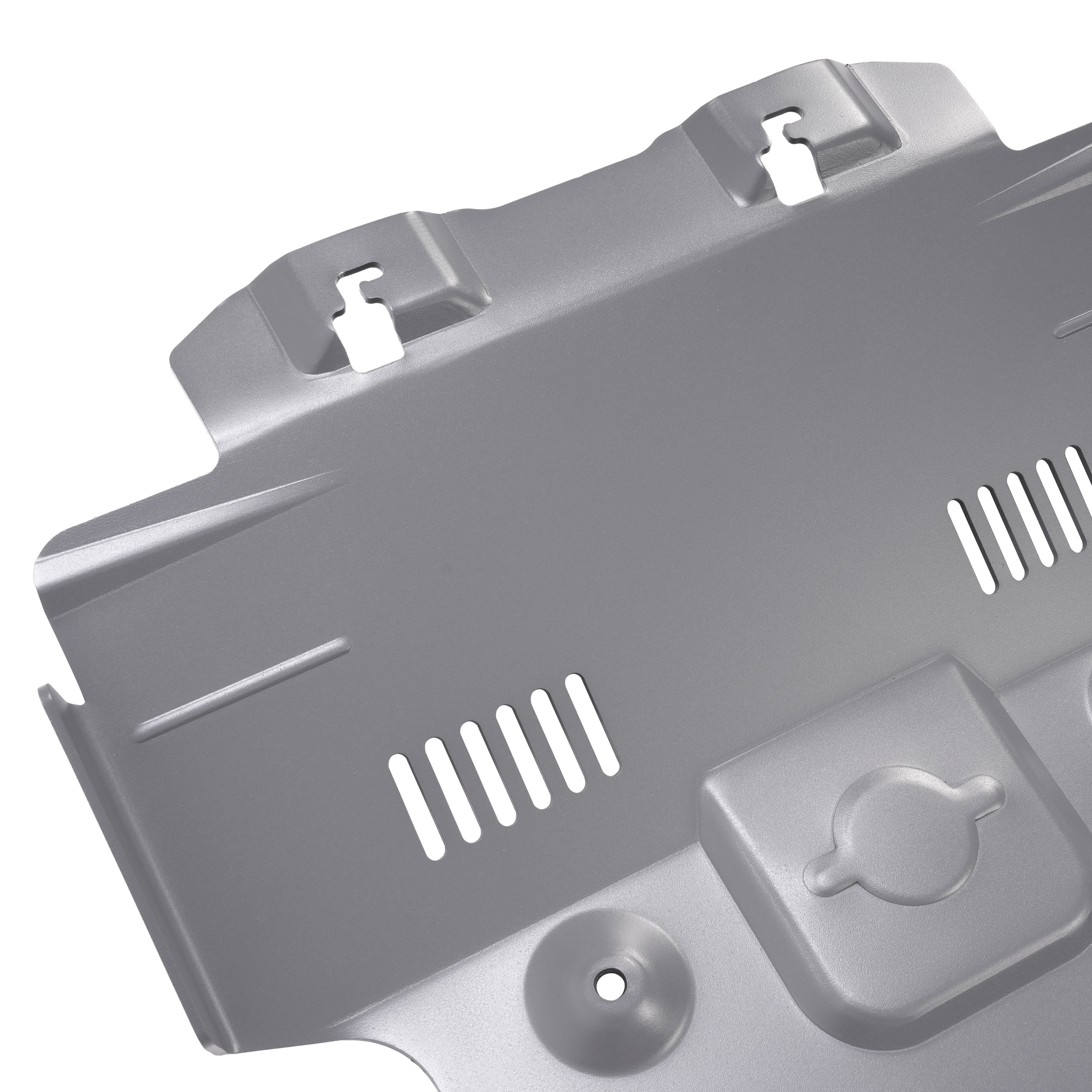 Kojem Front Skid Plate for 2022-2024 Toyota Tundra Sequoia Replacement for PTR60-34220 Frosted Gray Aluminium