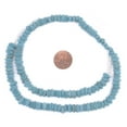 thumbnail image 2 of The Bead Chest Turquoise Blue Football-Shaped Java Glass Beads (4x10mm), 2 of 4