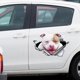thumbnail image 5 of D Dog Animal Pet Calcomanía, Calcomanías de Coche con Personalidad Calcomanías de Coche con Personalidad 3D Calcomanía para Mascotas con Ventana Rota Diseño de próxima generación, 5 of 8