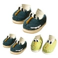 thumbnail image 5 of XIMIN Toddler Fuzzy Cute Animal Dinosaur Slippers Cute Soft Fleece Sherpa Cartoon Non Slip Indoor House Bedroom Shoes Kids Fall Winter Warm Slipper, 5 of 7