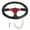 Red, variant on BIMZUC 14 inch / 350 mm Deep Dish 6 Bolts Racing Sport Steering Wheel, Red PU Leather & Aluminum Alloy Universal Modified Accessory for Car Interior