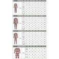thumbnail image 3 of Gureui Christmas Family Matching Pajamas Sets, Long Sleeve Round Neck Cartoon Print Tops + Elastic Band Pants or Long Sleeve Jumpsuit Nightwear, 3 of 3