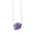 thumbnail image 2 of Collar de piedra Gema pequeña Joyas únicas Regalos con cadena para niñas Violeta Hugo Collar colgante, 2 of 9