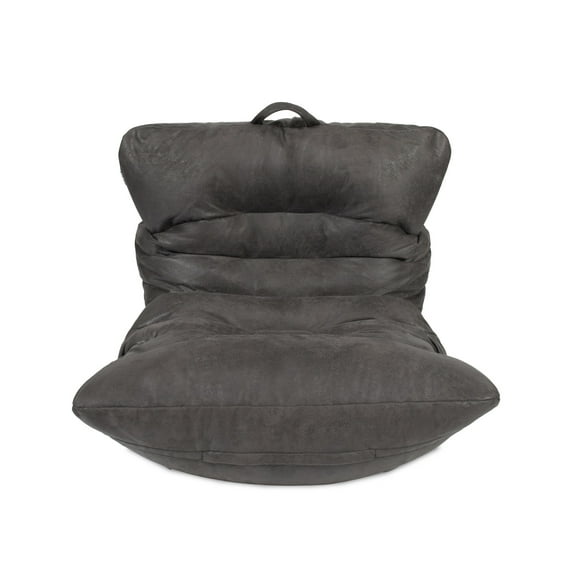 Big Joe Roma Bean Bag Chair, Shadow Graphite Vintage Suede, 3 feet