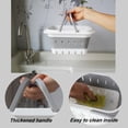 thumbnail image 4 of Carrito de baño portátil plegable de plástico MINDFARGE (gris, paquete de 2), 4 of 6