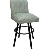 Swivel Metal Bar Stool Sommerville 30" Seat - Watusi Aqua Teal - Black