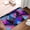 Colorful 80's Style Geometric, variant on Vintage 80s 90s Bath Mats for Bathroom Non Slip, Fluffy Absorbent Microfiber Bath Mat Washable, Aesthetic Bathroom Rugs, Bath Mat for Shower Sink 16x24 Inch
