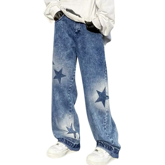 Sngxgn Women's Jeans Stretchy Ripped Distressed Denim Pants(Blue,S)