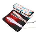 thumbnail image 3 of Hair Tool Organizer Bag with Heat Resistant Mat Removable Travel Storage Case for Hot Air Brushes Curling Irons Playful Sea Animals Pattern, 3 of 8