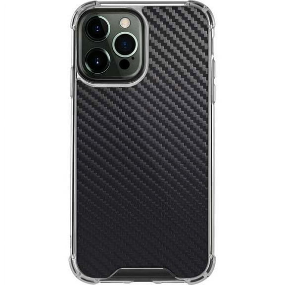 Skinit Textures Carbon Fiber iPhone 13 Pro Max Clear Case