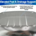 thumbnail image 5 of Stainless Steel Colander Expandable Fine Mesh Strainer 6 Quart – Sink Fitting for Pasta & Vegetable Rinse, 5 of 9