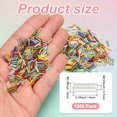 thumbnail image 3 of Uxcell 1800-Pack Cuentas Bugle, Cuentas de Vidrio de Tubo de Bordado de 2x4mm para Manualidades DIY/Pulseras/Collares Plateadas, 3 of 7