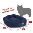 thumbnail image 3 of Majestic Pet Poly/Cotton Bagel Pet Bed for Dogs, Calming Dog Bed Washable, Small, Blue, 3 of 6