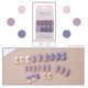 thumbnail image 2 of Juego de 24 uñas postizas acrílicas cortas con pegamento HUOGUO, 2 of 5