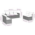 thumbnail image 2 of vidaXL Garden Sofa Set Black PE Rattan Modular Outdoor Sectional Sofa, 2 of 4