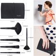 thumbnail image 4 of XINQIHANG Makeup Brushes 32pcs, Professional Makeup Brush Set, Kabuki Face Eyes Shadow Eyeliner Foundation Blush Lip Powder Liquid Cream Blending Brushes (BLACK) Black, 4 of 6