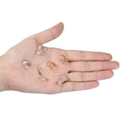 24 Pcs(12 Pairs) Clip On Earring Converter with Open Loop Jewelry Making, DIY Earring and Dangle, Color Gold and Silver
