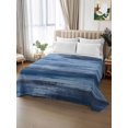 thumbnail image 3 of King Flat Sheet Only Blue Black Gradient Abstract Soft Microfiber Cooling Bedding Sheets Modern Minimalist Art Flat Bed Sheet for Hotel,Home Decor, 3 of 9