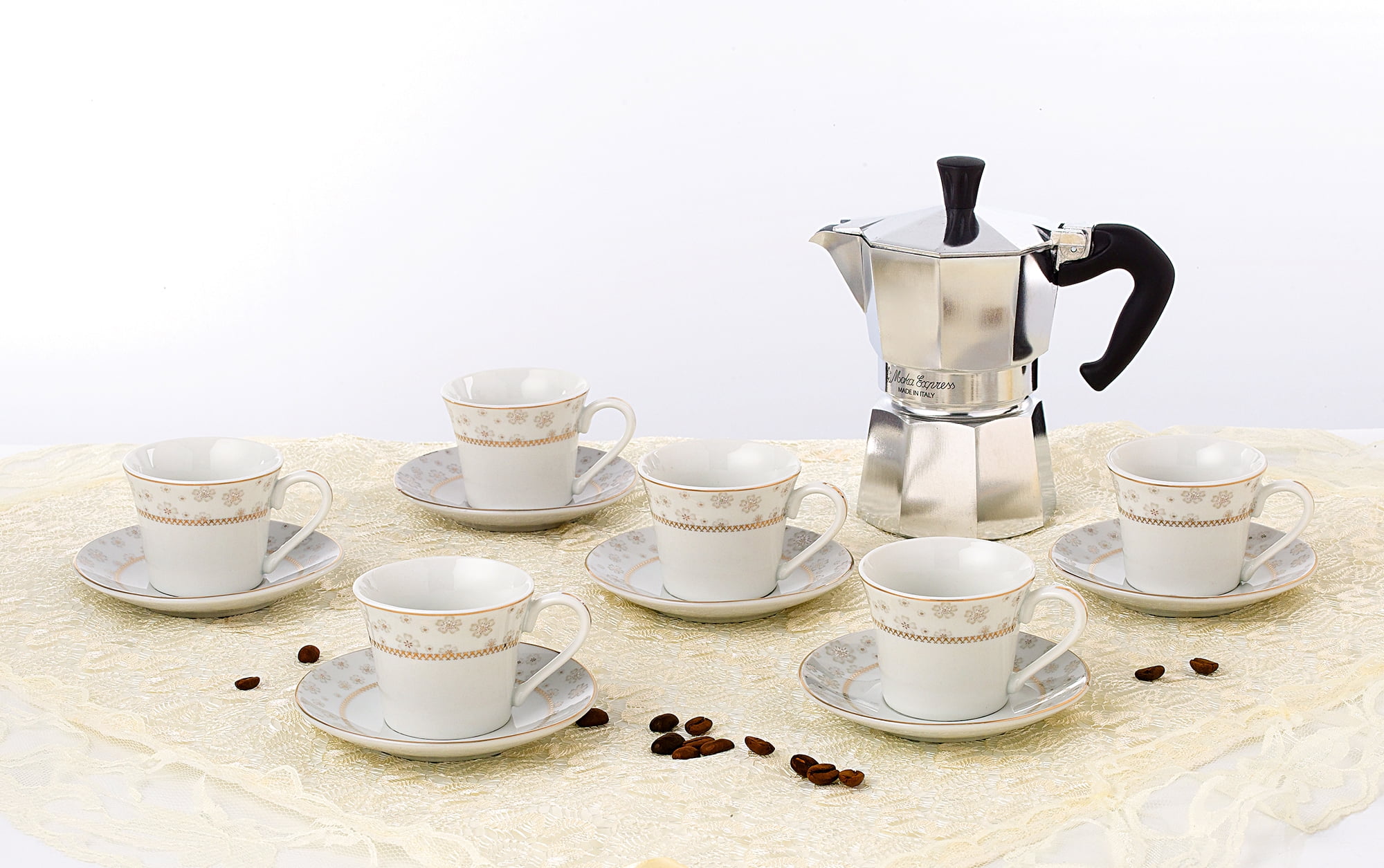 Set of Four Florya Espresso Mugs - Multi