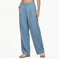 thumbnail image 5 of Sevevn Women's Fall High-Waisted Pleated Wide-Leg Dressy Work Pants with Side Pockets, 5 of 7
