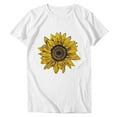 thumbnail image 4 of Busydd Tshirts Shirts for Women Fashion Print Short Sleeve Summer Tops Casual Comfy Crewneck Graphic Tees for Women Versatile Going Out T-Shirts M, 4 of 4