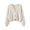 White, variant on Women's Vintage Cardigan Sweater Women Solid Color V Neck Single Breasted Long Sleeve Cardigan Sweater (White, One Size)