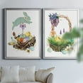 thumbnail image 4 of 2 Piece Set Bunny Hop Premium Framed Canvas - Ready to Hang - 26.5 x 36.5 Each - Gold Frame, 4 of 8