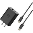 thumbnail image 2 of Cargador de PARED Motorola Doble Puerto USB-C y USB-A Carga Rapida Turbo Power 50W SJMC501, 2 of 2