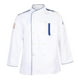 thumbnail image 1 of Chaqueta de chef unisex de manga larga para restaurante premium para hombre y mujer Blanco XXL, 1 of 9