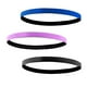 thumbnail image 4 of 5x 3 Diademas Deportivas Delgadas Elásticas Antideslizantes Que Absorben La Humedad Transpirable para Ejercicio Fútbol Entrenamiento Mujeres , Púrpu 5 piezas, 4 of 7