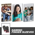 thumbnail image 3 of par de fundas para dedos para juegos móviles, antisudor, transpirables, para pantallas táctiles, protectores de dedos de fibra, 3 of 7