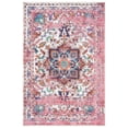 thumbnail image 4 of GLN Rugs Serik - Indoor, Machine Washable Area Rug - 3'x5' Turkish Pink Home Carpet, 4 of 8