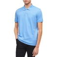 thumbnail image 1 of Calvin Klein - Polo de rugby para hombre con micro rayas de tacto líquido, azul, extragrande Calvin Klein polo, rugbi, 1 of 1