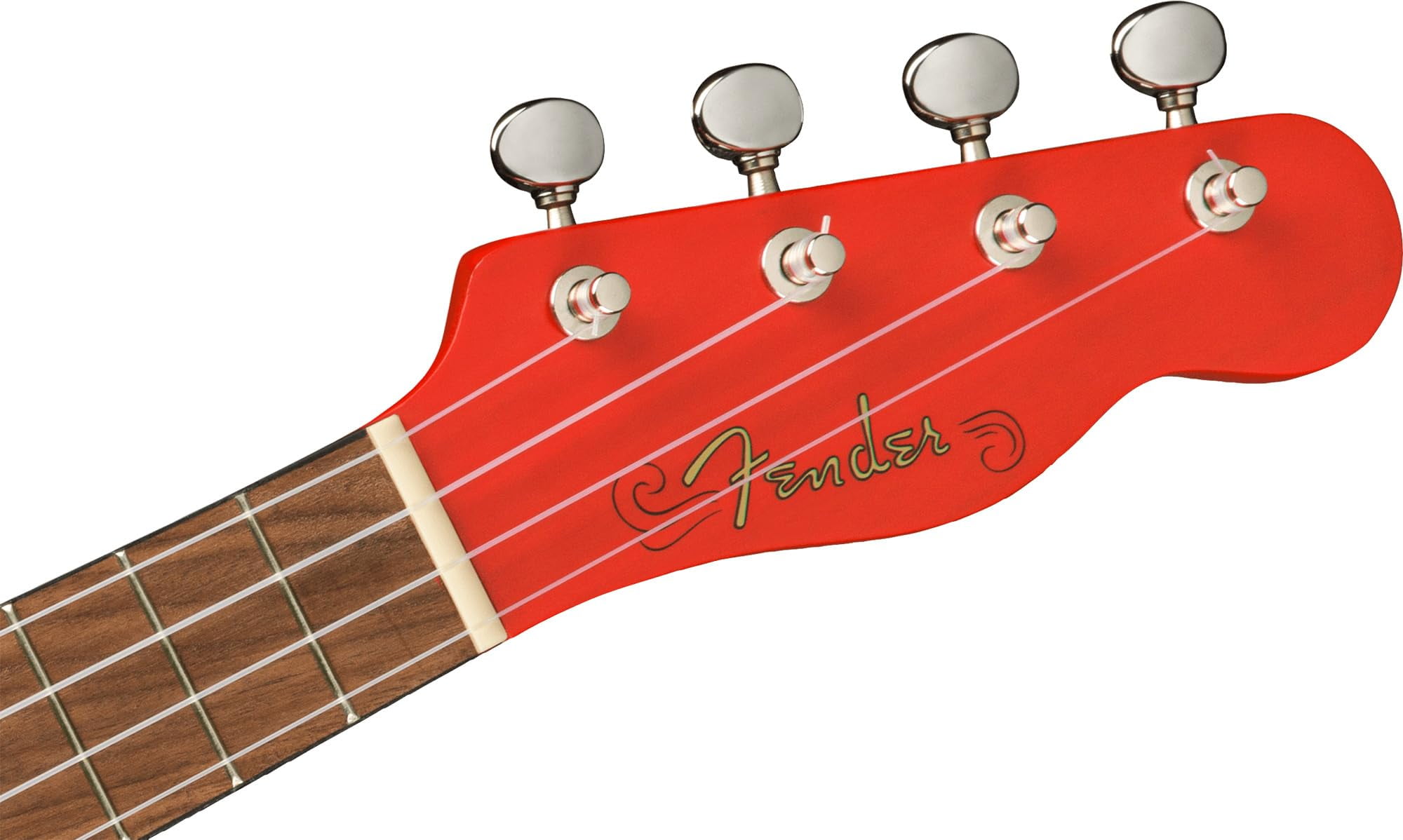 Fender Venice Soprano Ukulele - Fiesta Red Bundle with Gig Bag, Tuner, and Austin Bazaar Instructional Video