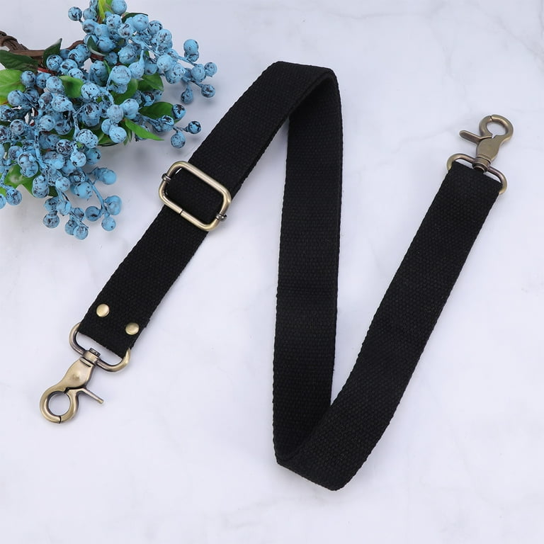 Bag Strap Adjustable Replacement Shoulder Crossbody Straps Canvas Black  StrapClipschain Black Clips Crossbody Clutch