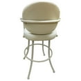 thumbnail image 2 of Tobias Designs 34" Vinyl Swivel Tilt Extra Tall Bar Stool in Beige and White, 2 of 2