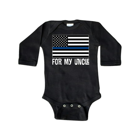 

Inktastic Police Officer Uncle Nephew Gift Baby Boy or Baby Girl Long Sleeve Bodysuit