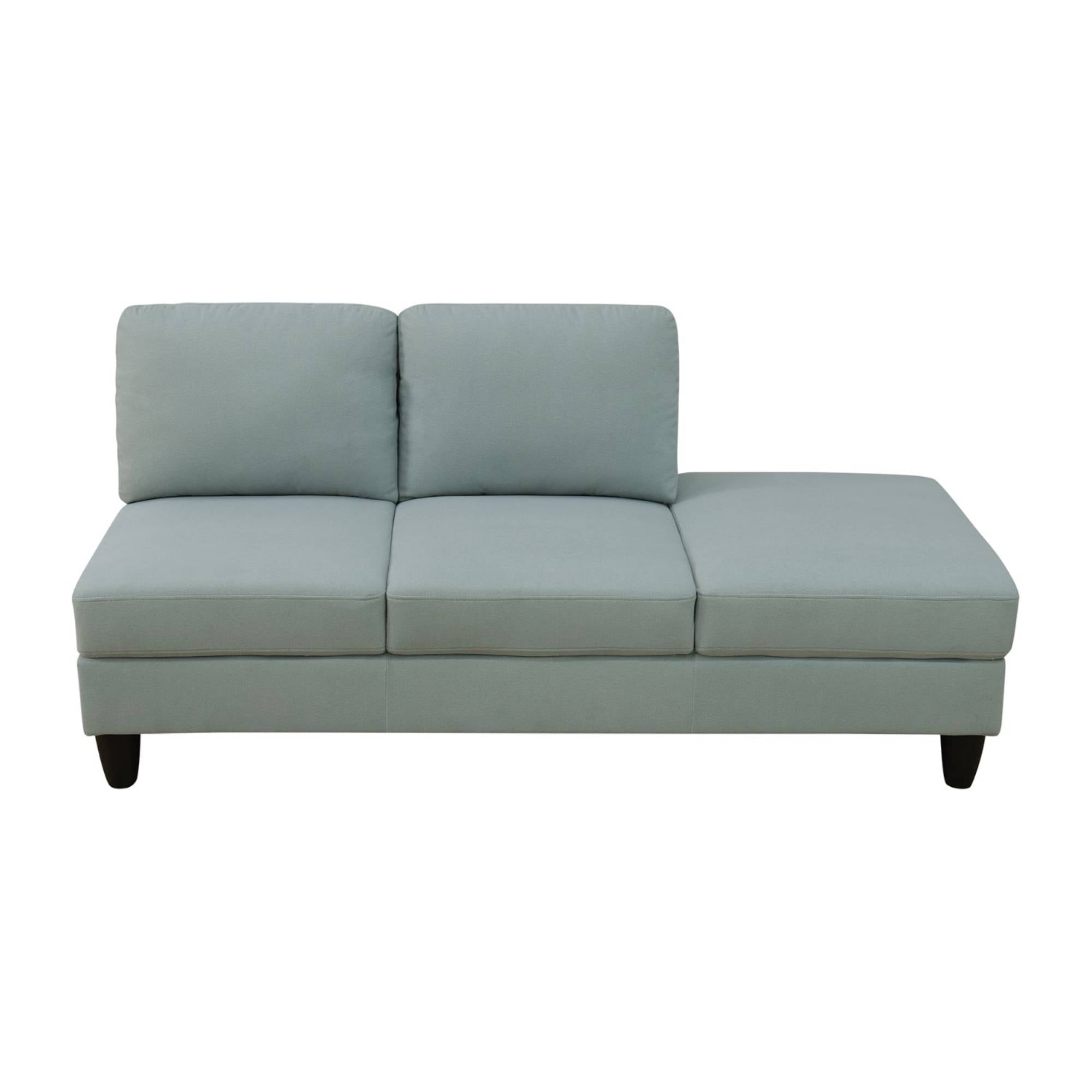 Modern Sectional Sofa Couch, L Shape Sofa Set with Chaise Modular Cloud Couch for Living Room, Pale Green