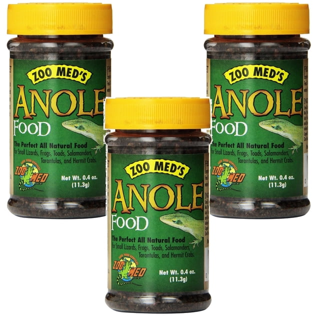 Camaleones americanos Food Zoo Med Anole, 0,4 oz/11,8 ml (paquete de 3)
