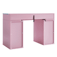 thumbnail image 4 of Impressions Vanity SlayStation Kids Vanity Table with Integrated LED Strip Light Tabletop (Light Pink), 4 of 6