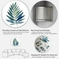 thumbnail image 5 of Designart 'Tropical Green Leaf On White' Farmhouse Circle Metal Wall Art 11x11 - Disc of 11, 5 of 5